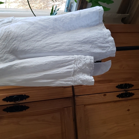 Sigrid Olsen 100 % linen top - Picture 4 of 12